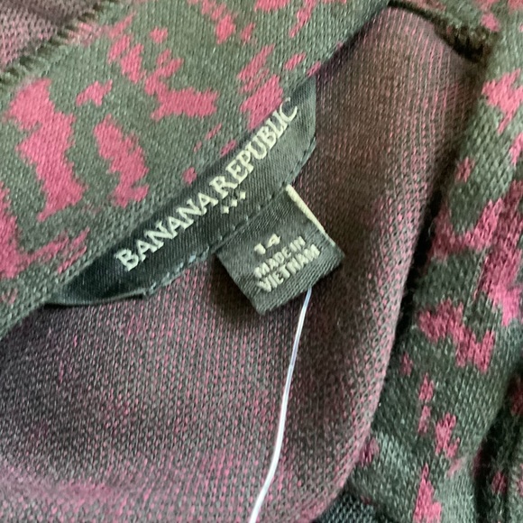 Banana Republic Factory Sleeveless knit Dress Burgundy and Black size 14 NWT - Picture 6 of 9